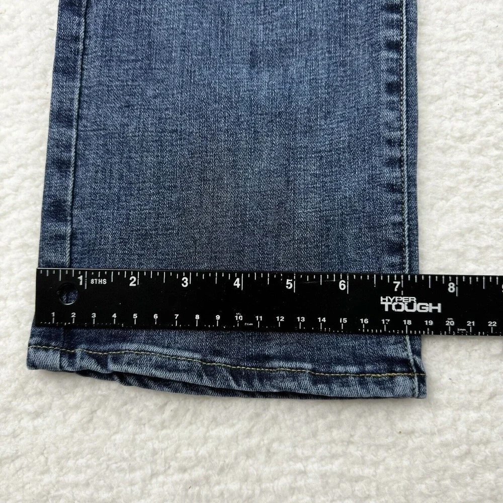 NYDJ Jeans Women's‎ 31 Blue Marilyn Straight Stretch Mid Rise Medium Wash Denim - Picture 8 of 10